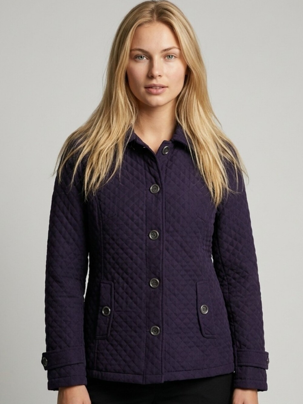 Northfield Quilted Lighweight Jacket Dark Purple